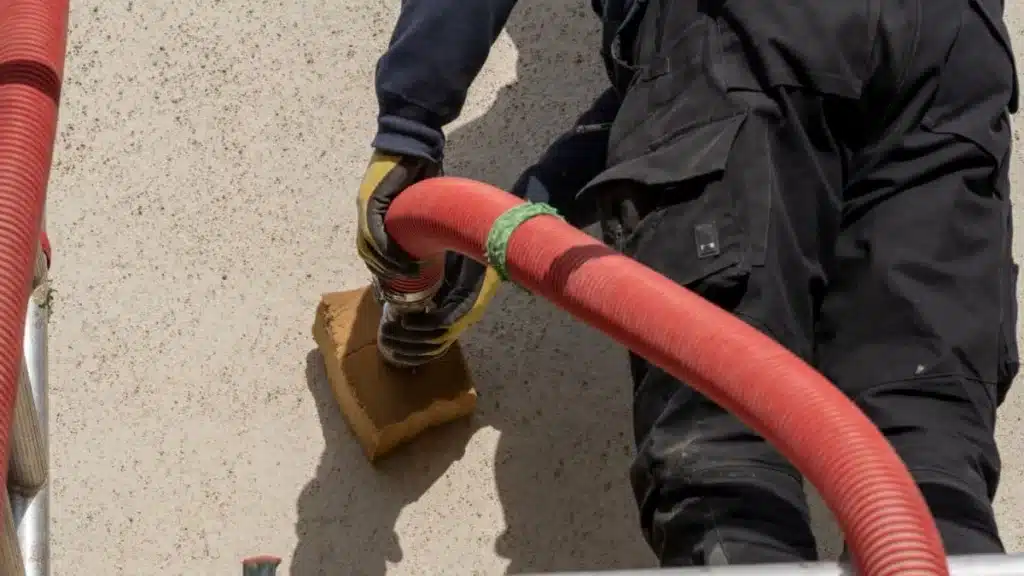 Inblazen van spouwmuurisolatie